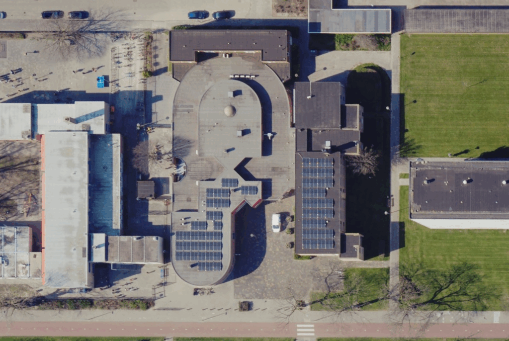 Scholengemeenschap – Churchillaan – zonnepanelen geïnstalleerd door Gebar GO